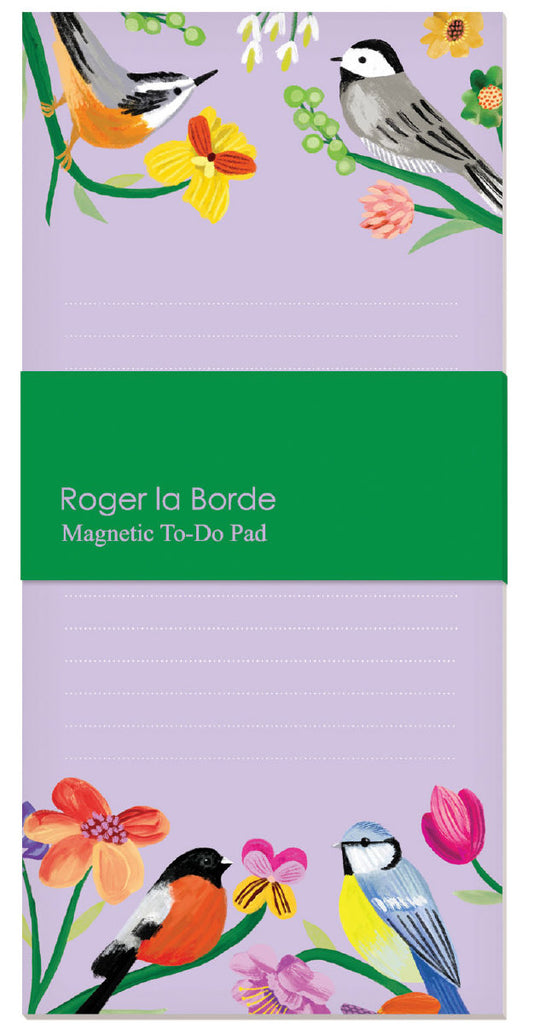 Roger la Borde Birdhaven Magnet Notepad featuring artwork by Katie Vernon