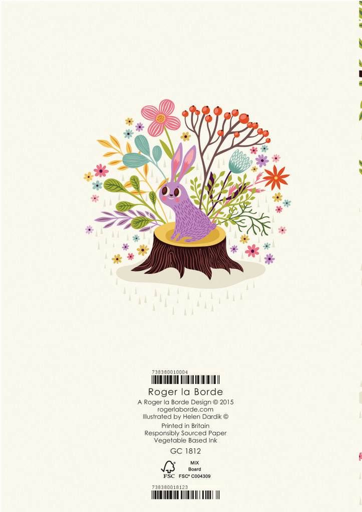 Roger la Borde Enchanting Forest Greeting Card featuring artwork by Helen Dardik