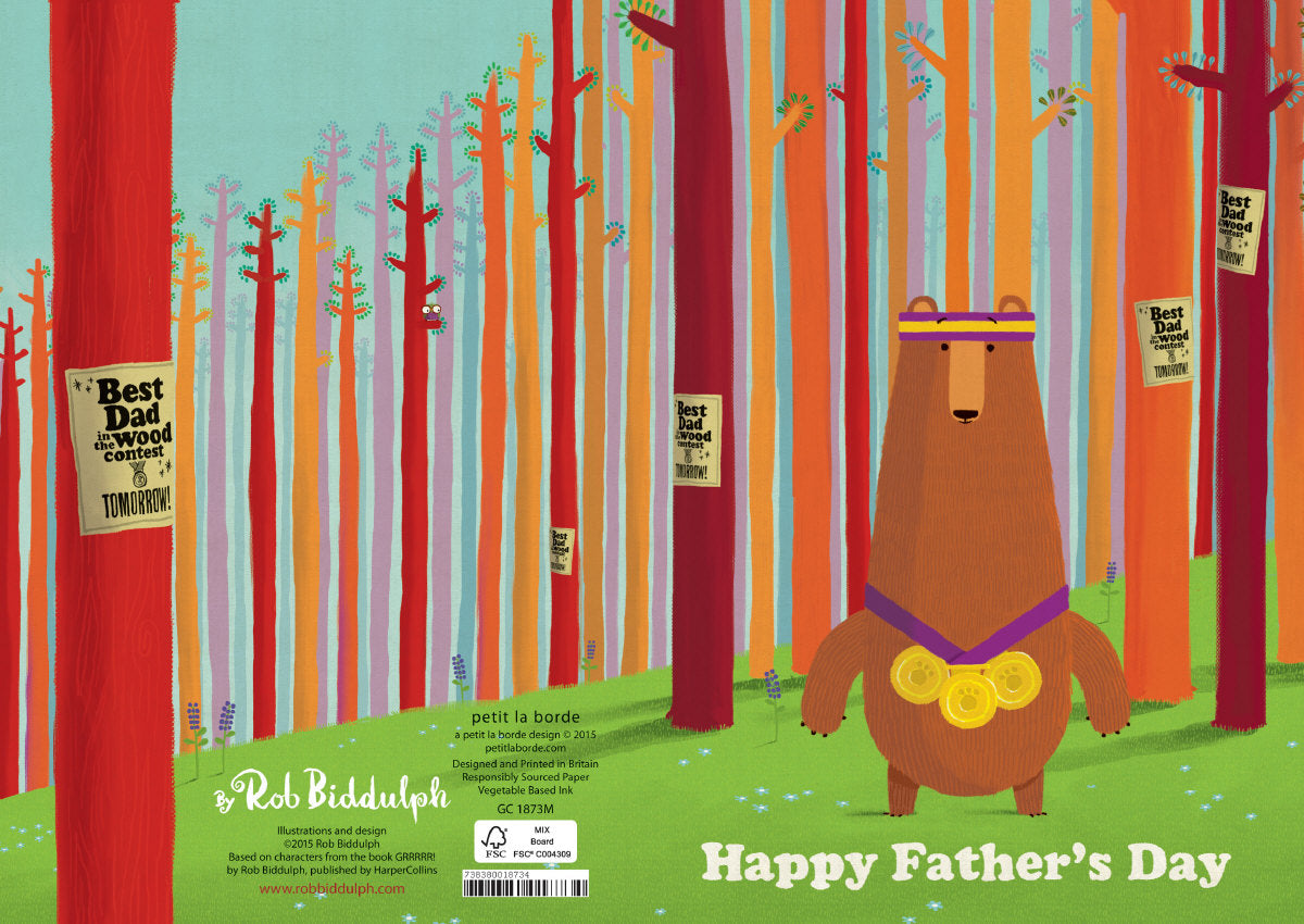 Roger la Borde Wild Things Greeting Card featuring artwork by Rob Biddulph