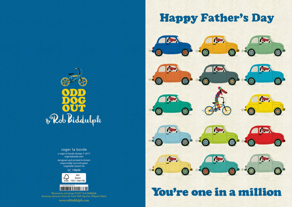 Roger la Borde Odd Dog Out Greeting Card featuring artwork by Rob Biddulph