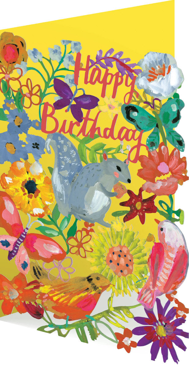 Roger la Borde Wild Batik Lasercut Greeting Card featuring artwork by Jennifer Orkin Lewis