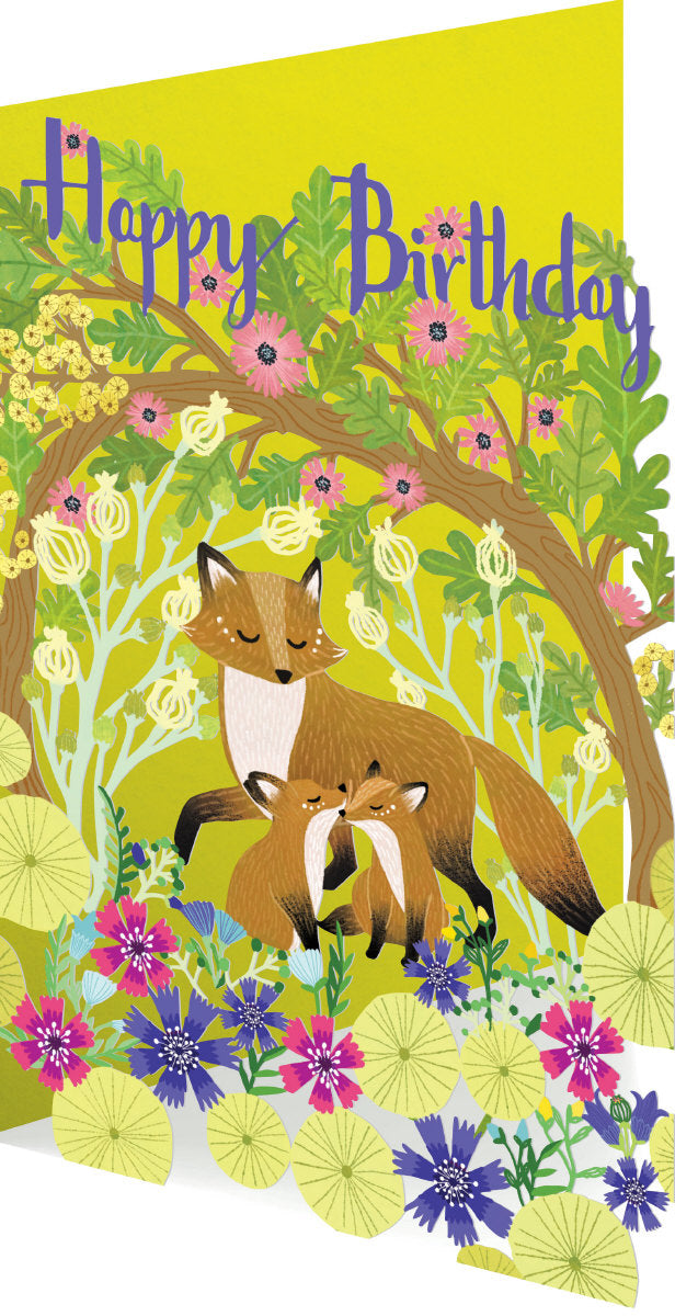 Roger la Borde Summer Forrest Lasercut Card featuring artwork by Antoana Oreski