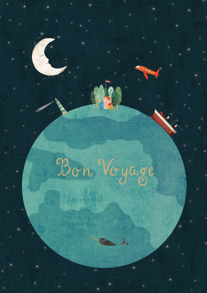 Roger la Borde Night and Day Greeting Card featuring artwork by Katherine Quinn