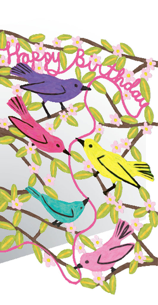 Roger la Borde Glass Menagerie Lasercut Greeting Card featuring artwork by Anne Bentley
