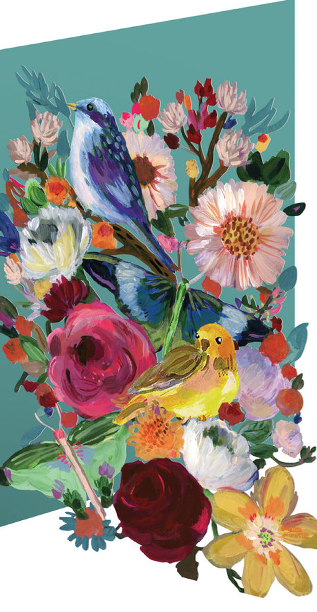 Roger la Borde Wild Batik Lasercut Card featuring artwork by Jennifer Orkin Lewis