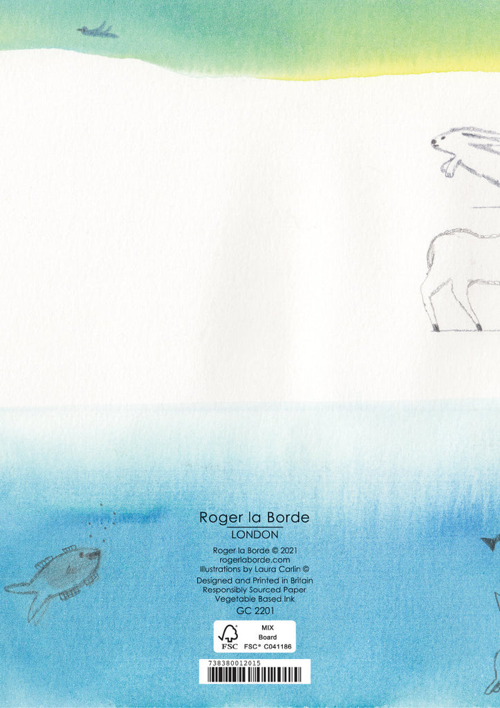 Roger la Borde Wilderness Greeting Card featuring artwork by Laura Carlin