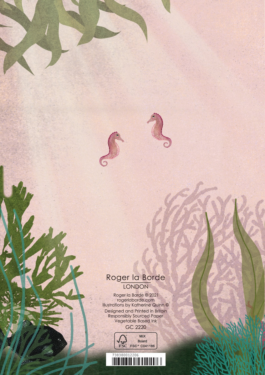 Roger la Borde Whale Song Greeting Card featuring artwork by Katherine Quinn