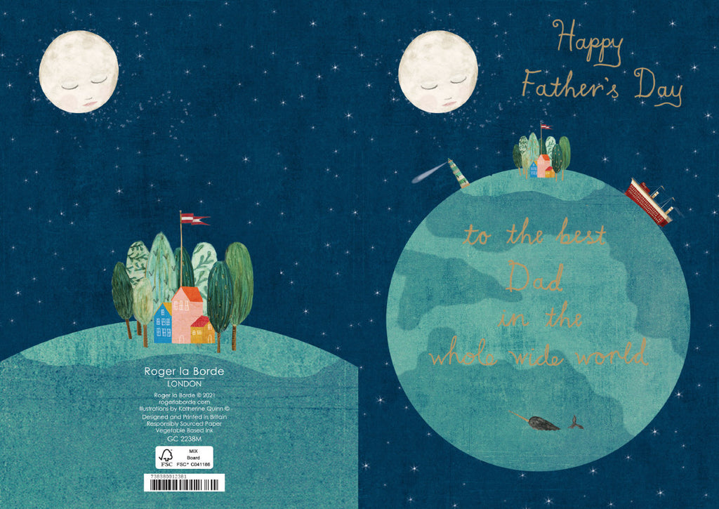 Roger la Borde Night and Day Greeting Card featuring artwork by Katherine Quinn