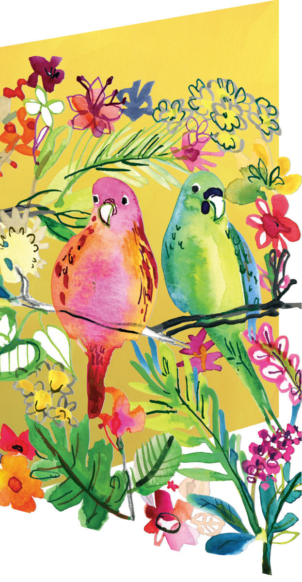 Roger la Borde Wild Batik Lasercut Card featuring artwork by Jennifer Orkin Lewis
