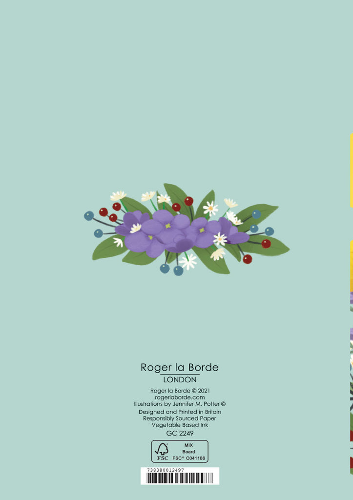 Roger la Borde Menagerie Greeting Card featuring artwork by Jennifer M Potter