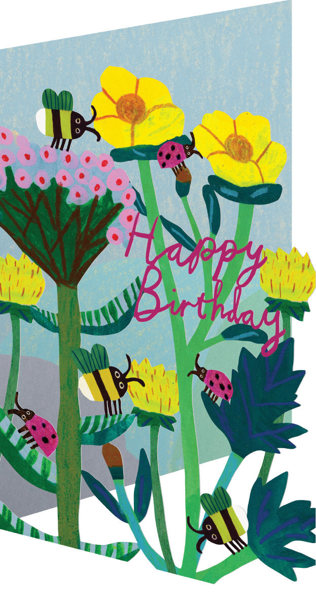 Roger la Borde Starflower Lasercut Card featuring artwork by Monika Forsberg