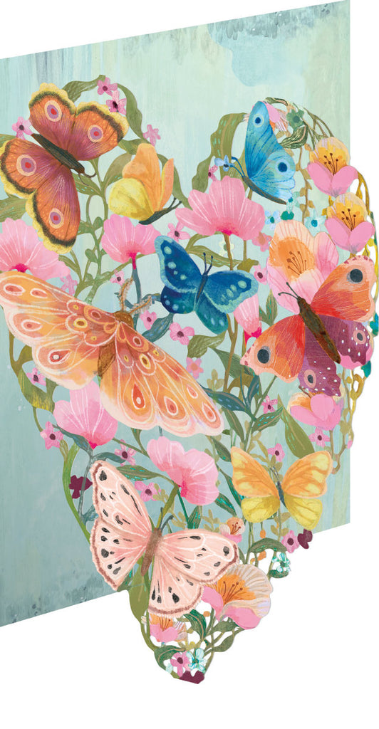 Roger la Borde Butterfly Ball Lasercut Card featuring artwork by Kendra Binney