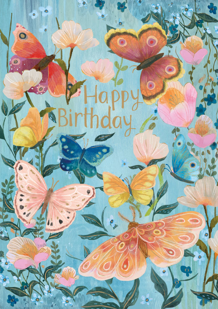 Roger la Borde Butterfly Ball Greeting Card featuring artwork by Kendra Binney