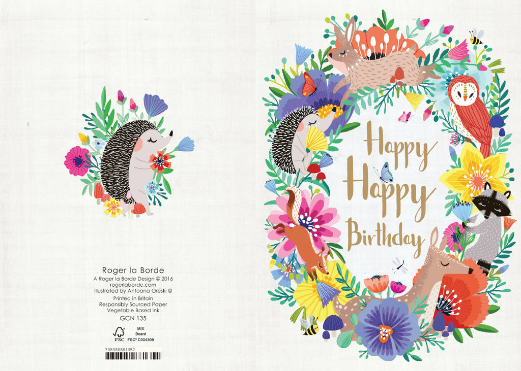 Roger la Borde Summer Forrest Petite Card featuring artwork by Antoana Oreski