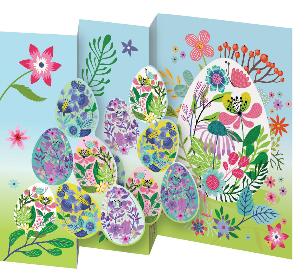 Roger la Borde Easter Petite Lasercut Card featuring artwork by Helen Dardik