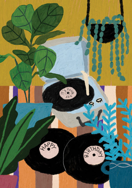 Roger la Borde Glass Menagerie Petite Card featuring artwork by Anne Bentley