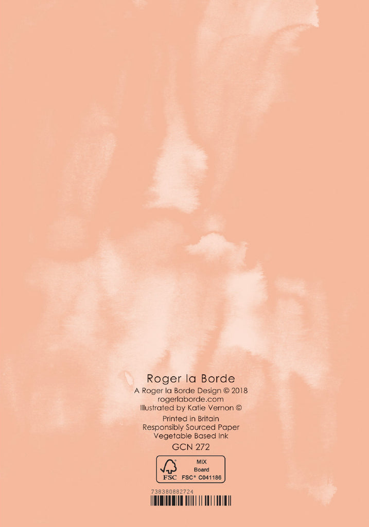 Roger la Borde Swans Petite Card featuring artwork by Katie Vernon