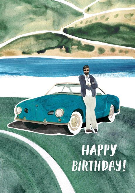 Roger la Borde Downtown Petite Card featuring artwork by Marc Martin