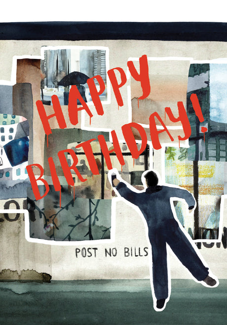 Roger la Borde Downtown Petite Card featuring artwork by Marc Martin