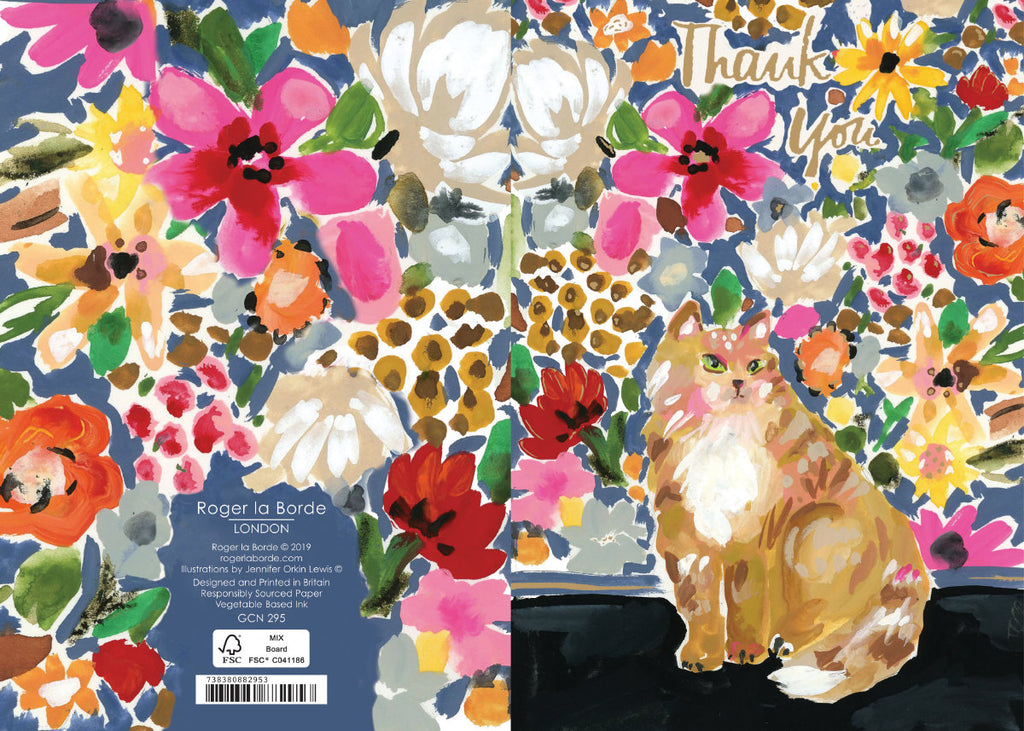 Roger la Borde Wild Batik Petite Card featuring artwork by Jennifer Orkin Lewis