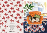 Roger la Borde Wild Batik Petite Card featuring artwork by Jennifer Orkin Lewis