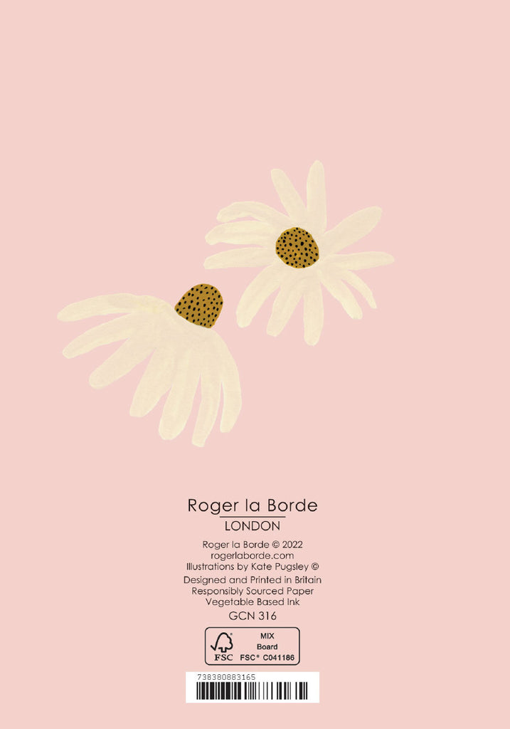 Roger la Borde Big Pink Petite Card featuring artwork by Kate Pugsley