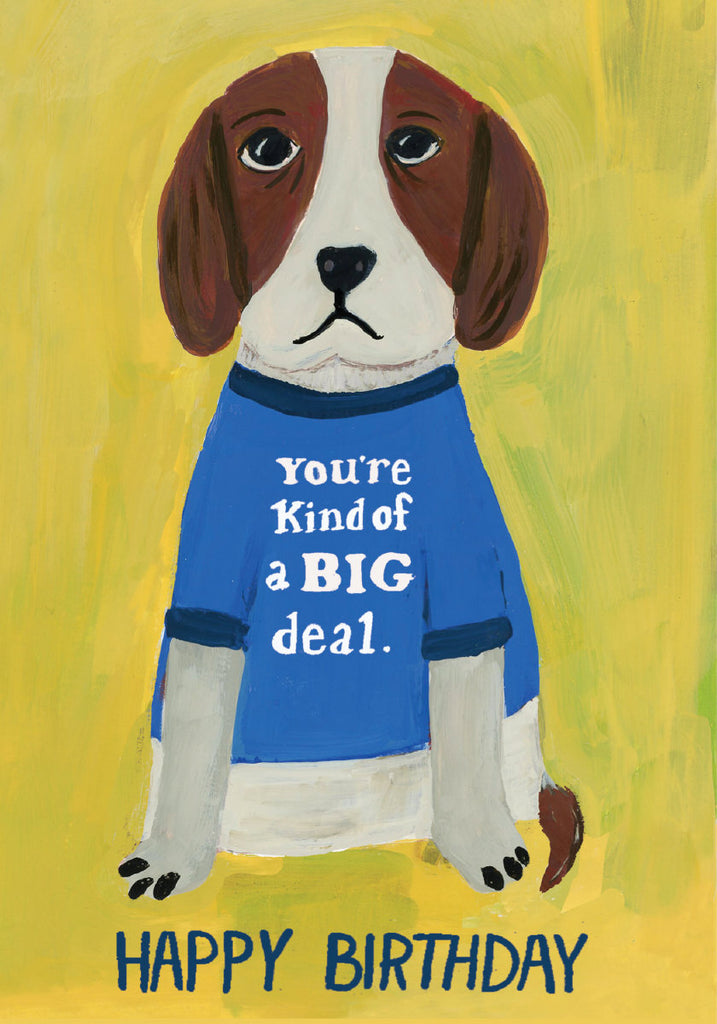 Roger la Borde Pup Talk Petite Card featuring artwork by Terri Fry Kasuba