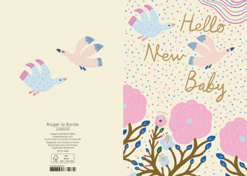 Roger la Borde Starflower Petite Card featuring artwork by Monika Forsberg