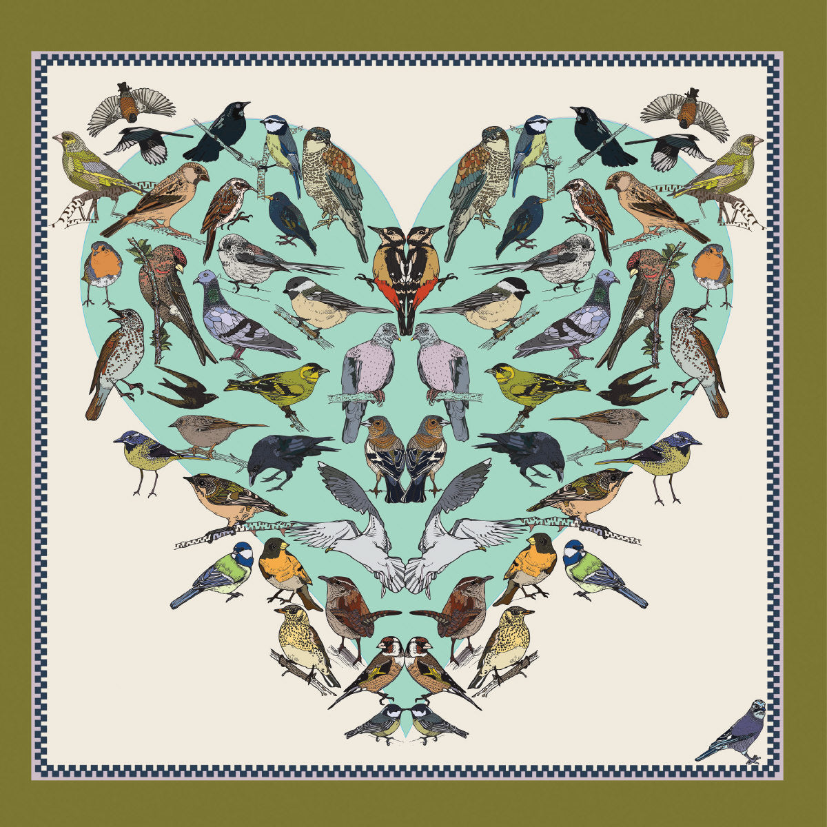 Roger la Borde Natural Selection Square Card featuring artwork by Vicki Murdoch