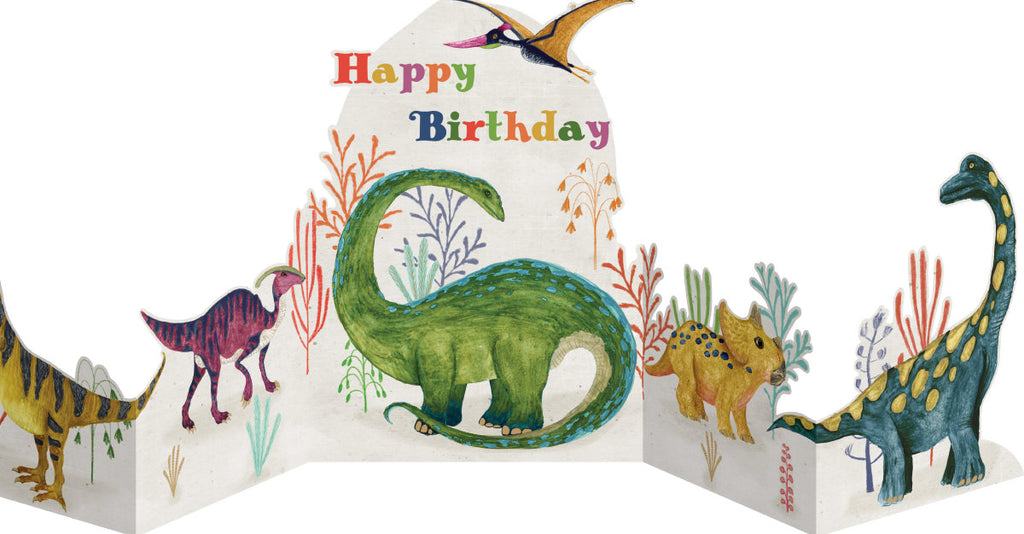 Roger la Borde Dino Mighty Quintet Card featuring artwork by Katherine Quinn