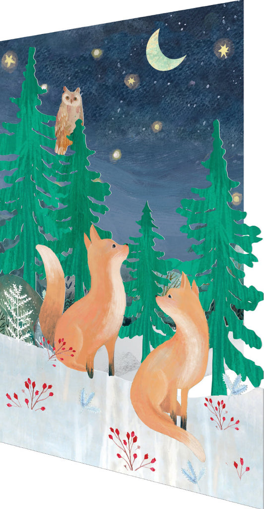 Roger la Borde Daydreamers Lasercut Christmas Card featuring artwork by Kendra Binney