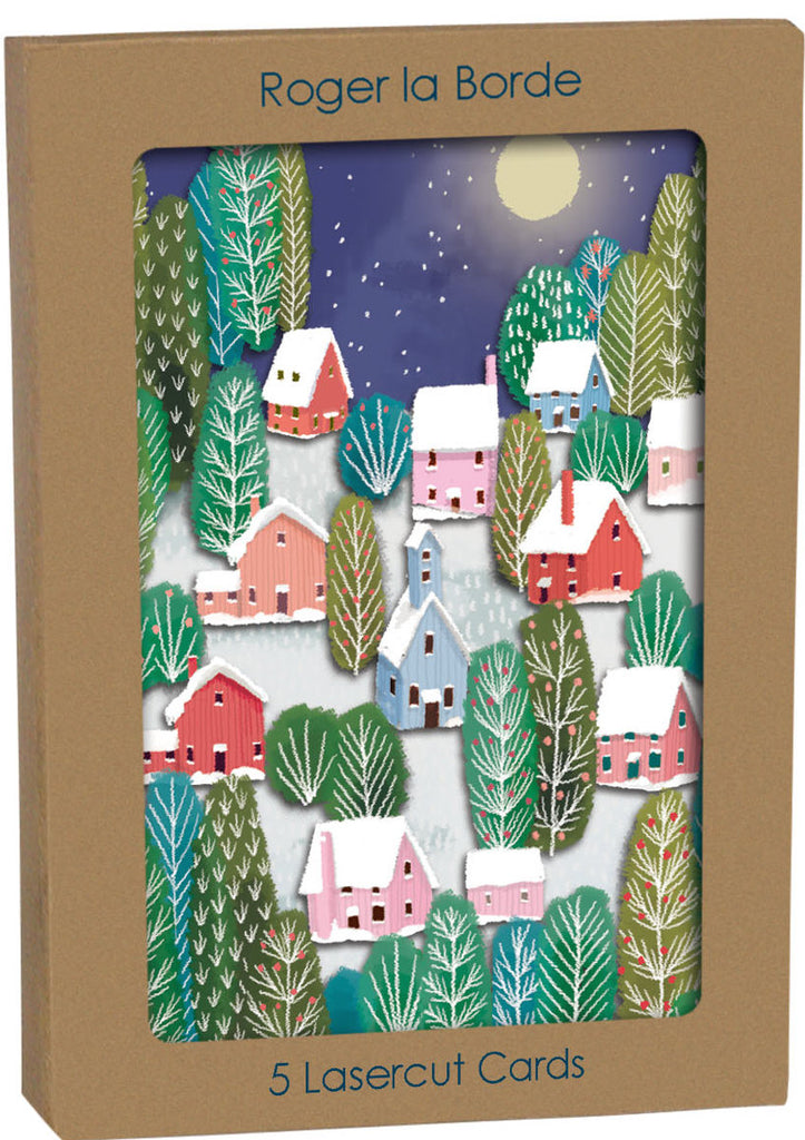 Roger la Borde Heart of the Forest  Lasercut Christmas Card featuring artwork by Jane Newland
