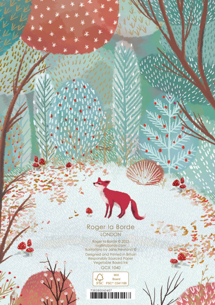 Roger la Borde Heart of the Forest Standard Christmas Card featuring artwork by Jane Newland