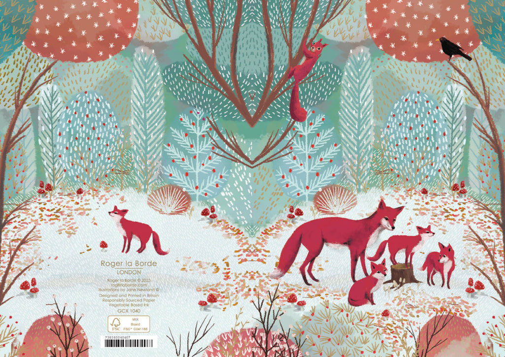 Roger la Borde Heart of the Forest Standard Christmas Card featuring artwork by Jane Newland