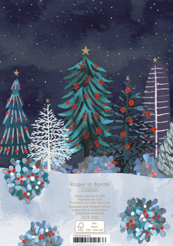 Roger la Borde Lodestar Standard Christmas Card featuring artwork by Katie Vernon