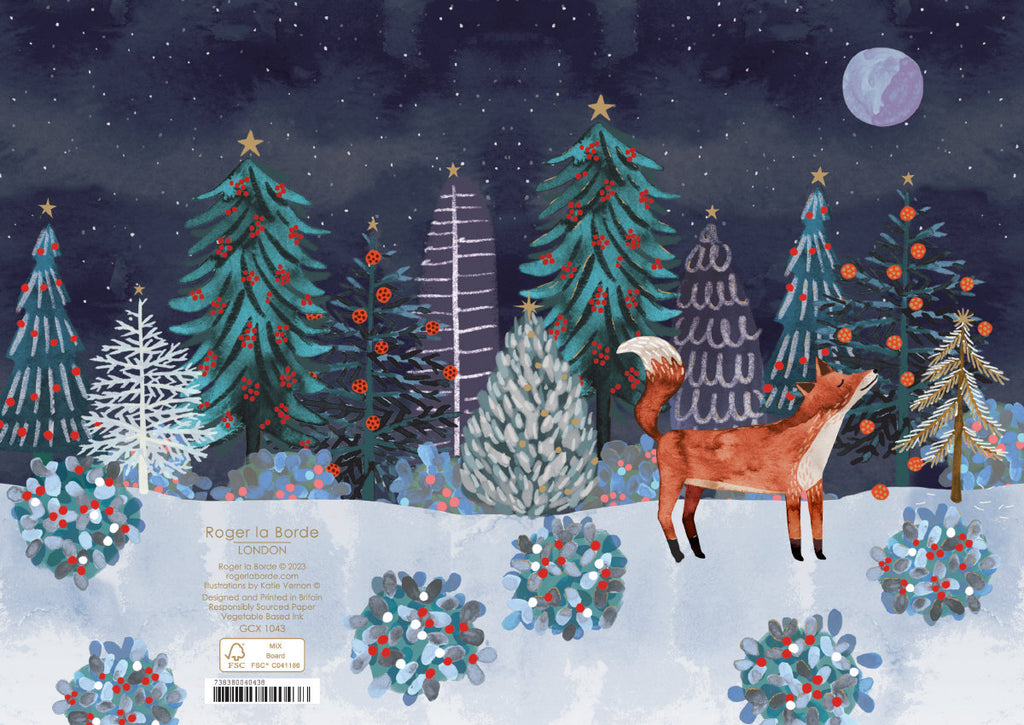 Roger la Borde Lodestar Standard Christmas Card featuring artwork by Katie Vernon