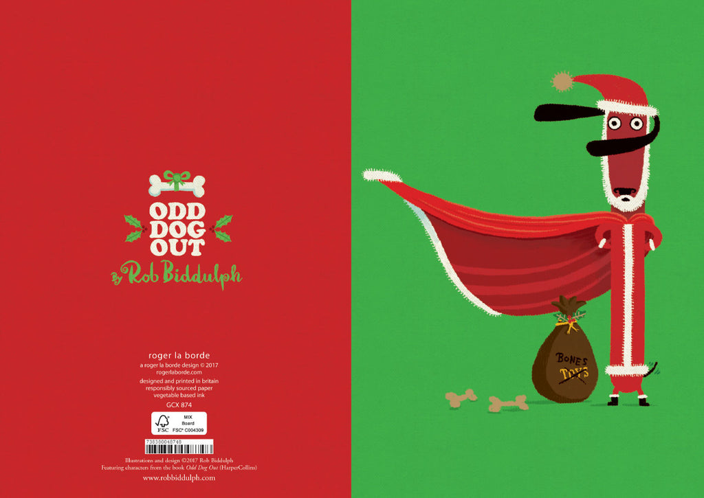 Roger la Borde Odd Dog Out Greeting Card featuring artwork by Rob Biddulph