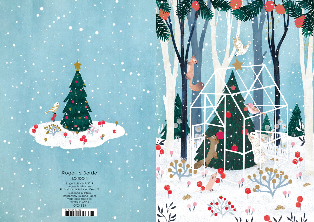 Roger la Borde Winter Garden Greeting Card featuring artwork by Antoana Oreski