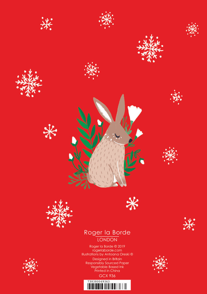 Roger la Borde Frosty Forest Greeting Card featuring artwork by Antoana Oreski