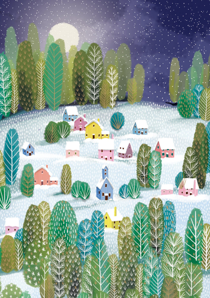 Roger la Borde Let It Snow Greeting Card featuring artwork by Jane Newland