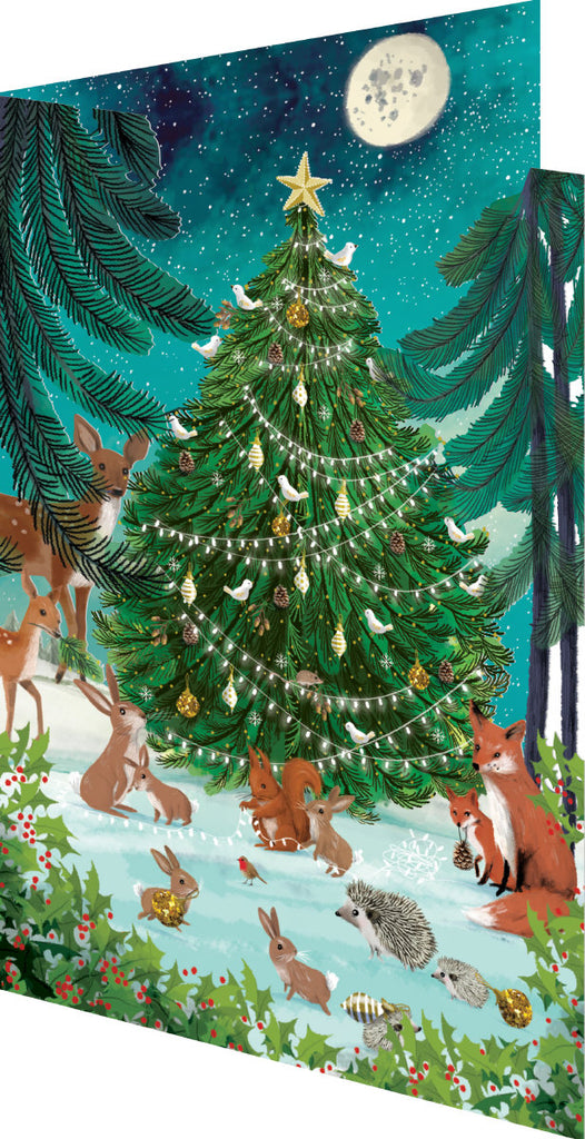 Roger la Borde Let It Snow Lasercut Card Christmas featuring artwork by Jane Newland