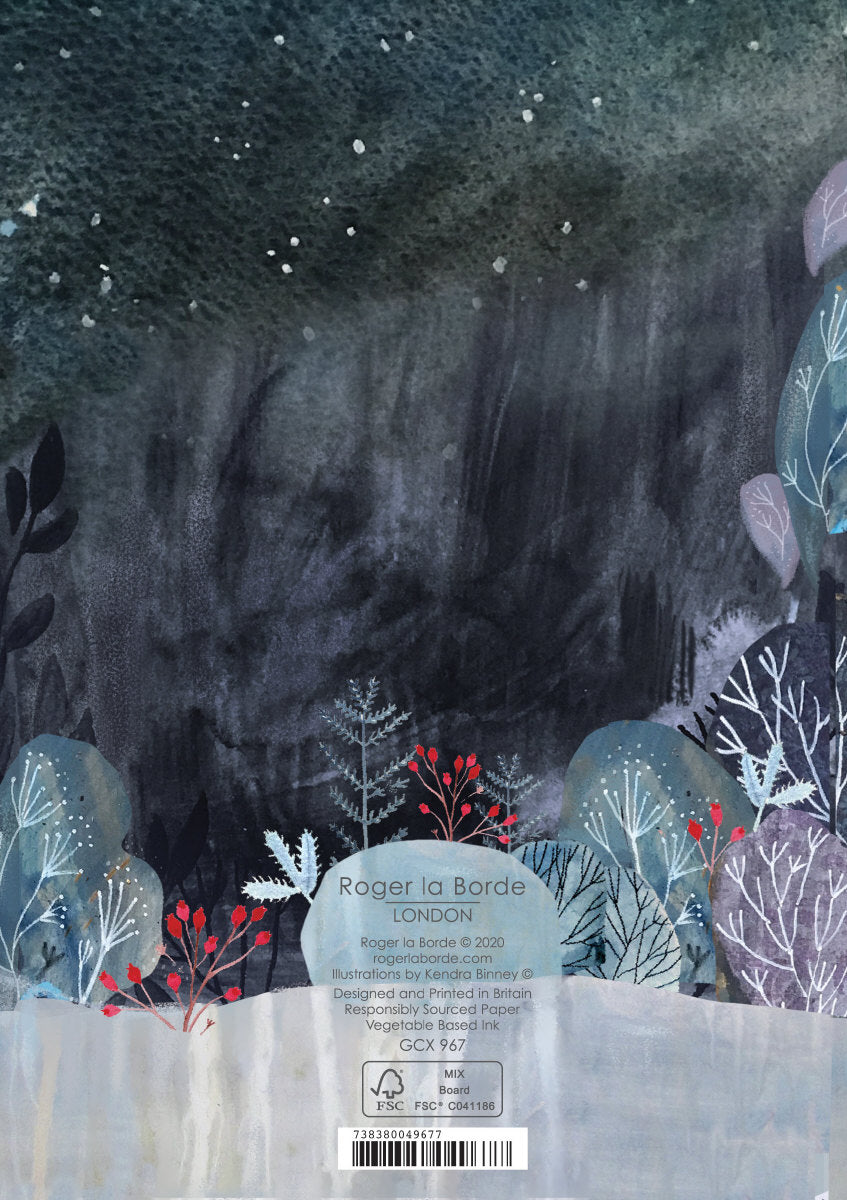 Roger la Borde Silver Stag Greeting Card featuring artwork by Kendra Binney