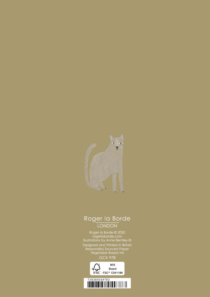 Roger la Borde Cat and Dog Palais Greeting Card featuring artwork by Anne Bentley