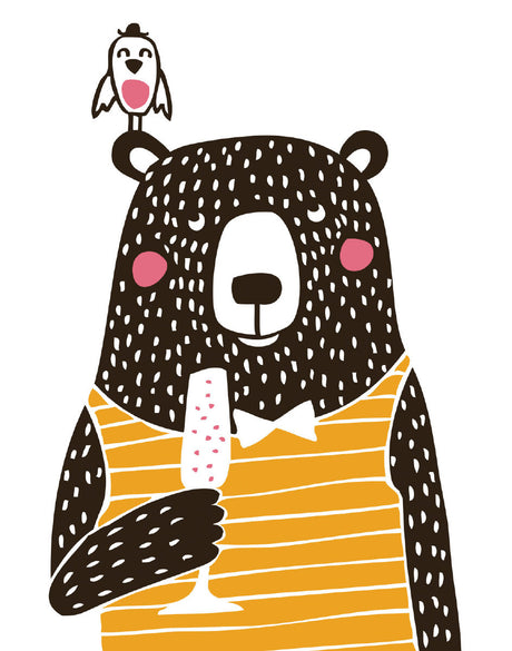 Roger la Borde Scandi Scandi Letterpress Card featuring artwork by Mira Mallius