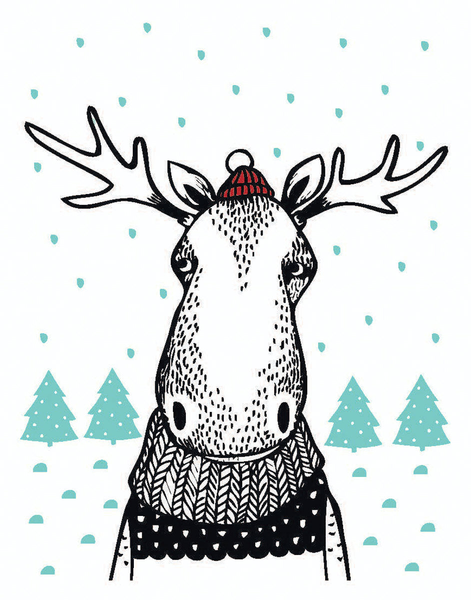 Roger la Borde Scandi Scandi Letterpress Card featuring artwork by Putinki
