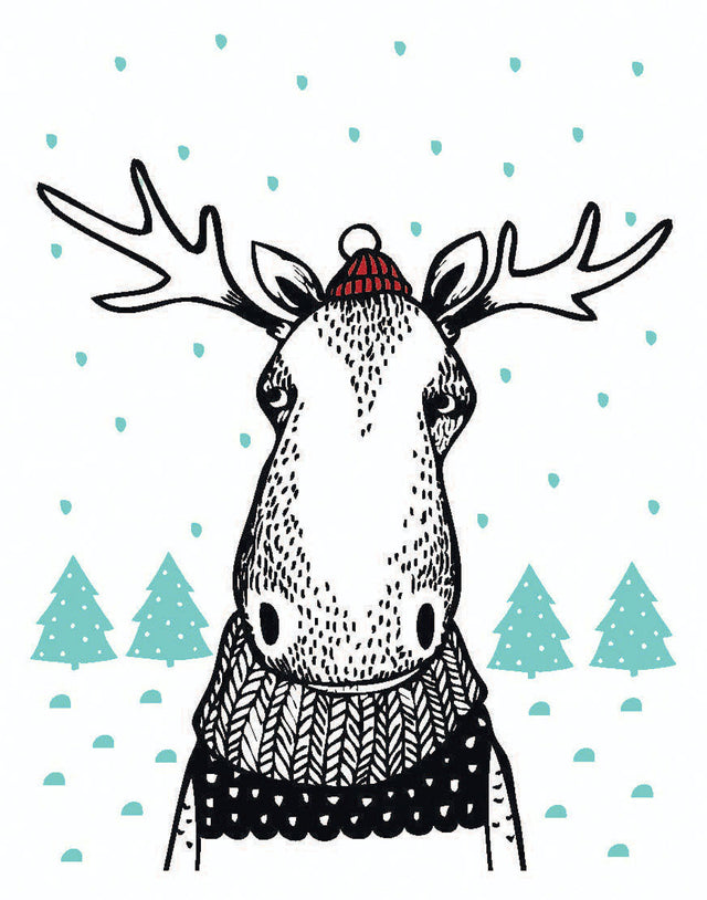 Roger la Borde Scandi Scandi Letterpress Card featuring artwork by Putinki