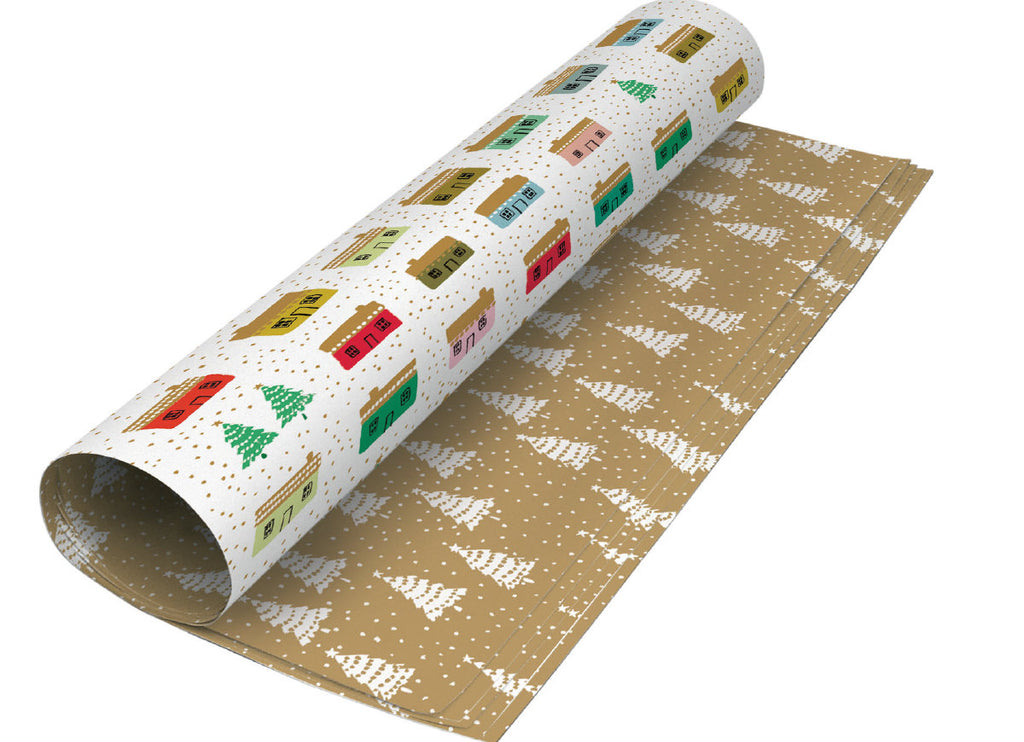 Roger la Borde Little House Reversible Wrap featuring artwork by Emily Isabella