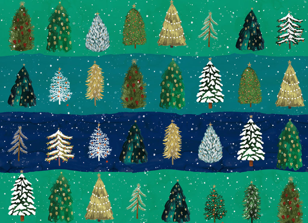 Roger la Borde Wild Winter Forest Reversible Wrap featuring artwork by Katie Vernon