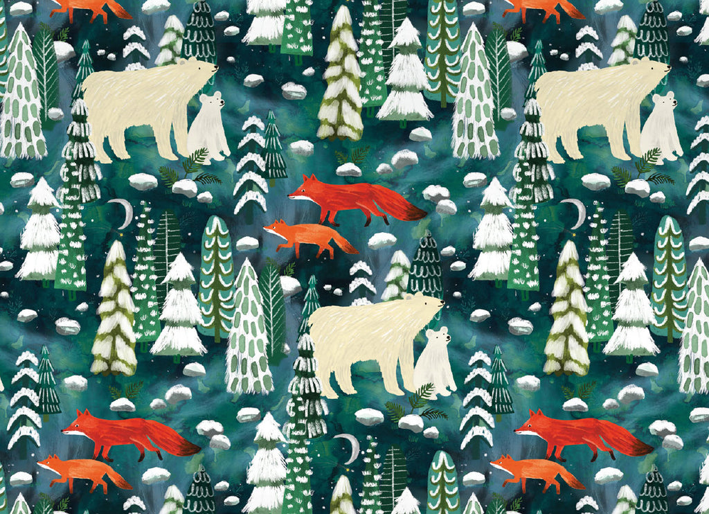 Roger la Borde Northern Lights Reversible Wrap featuring artwork by Katie Vernon