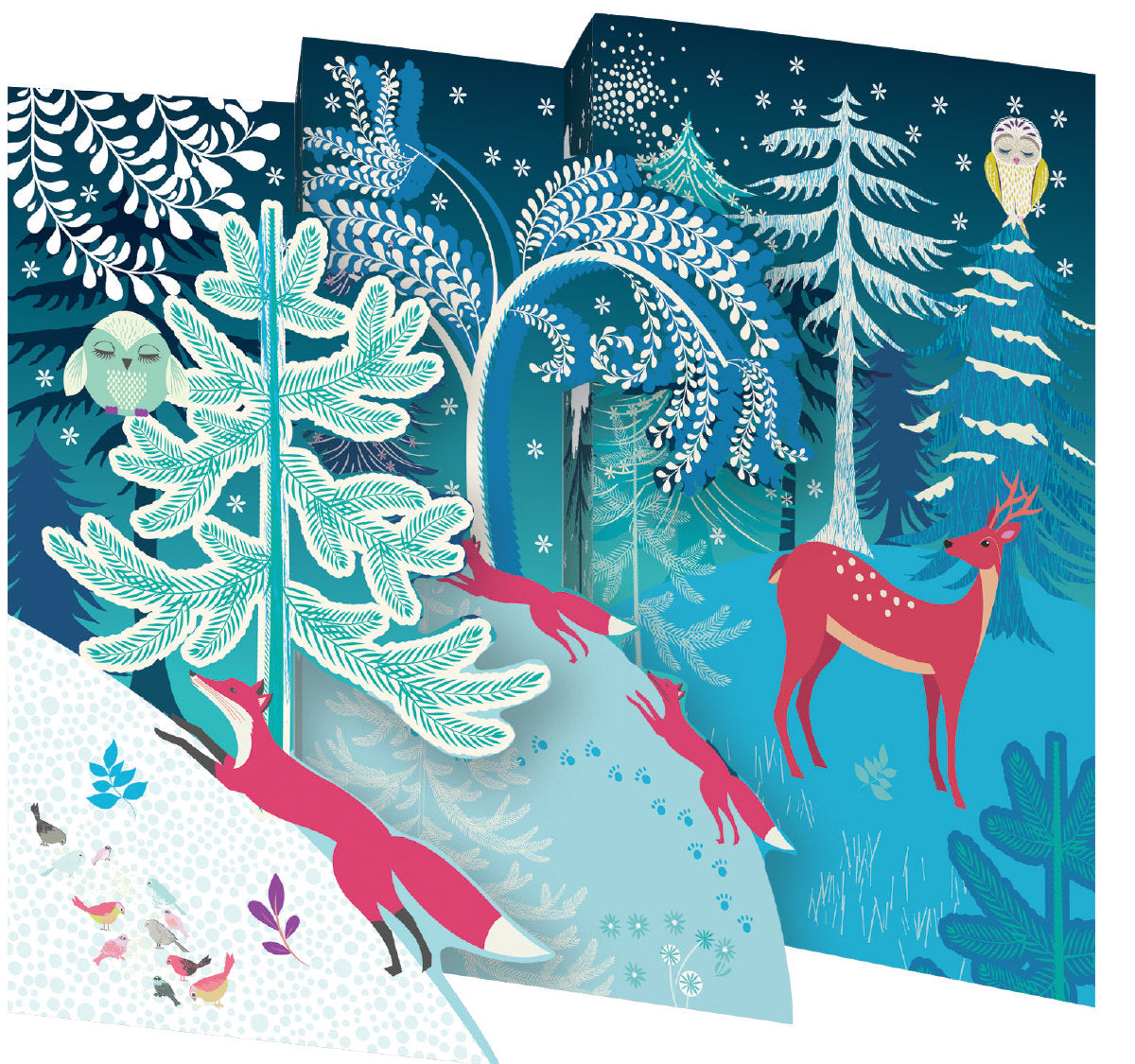 Roger la Borde Critters Trifold Notecard featuring artwork by Roger la Borde